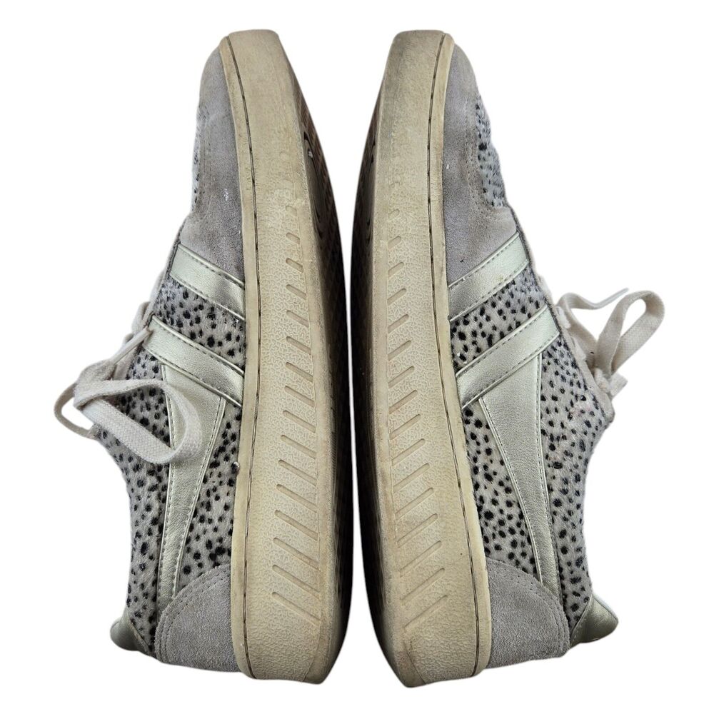 Gola Sneakers Womens 9 Grandslam Savanna Animal Print Low Top White Gray Silver - Picture 8 of 11